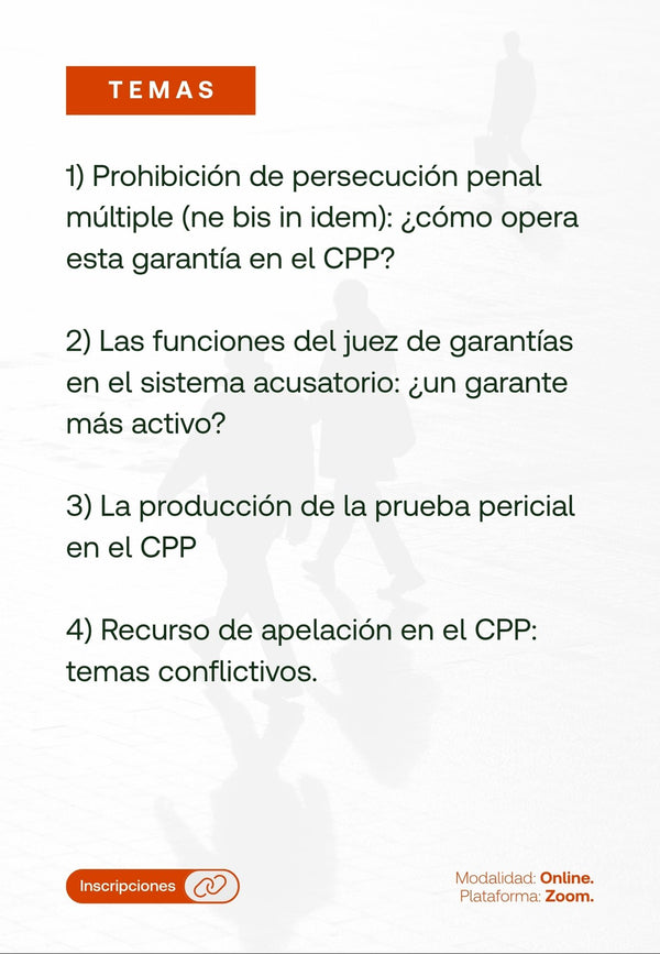 Curso de Posgrado de Derecho Procesal Penal
