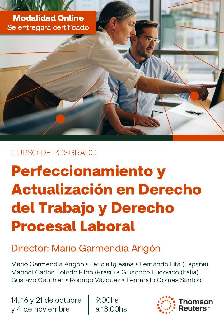 Curso de Posgrado. Perfeccionamiento y Actualización en Derecho del Trabajo y Derecho Procesal Laboral