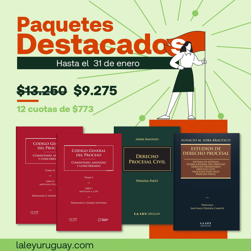 CÓDIGO GENERAL DEL PROCESO + DERECHO PROCESAL CIVIL + ESTUDIOS DE DERECHO PROCESAL | 30% OFF