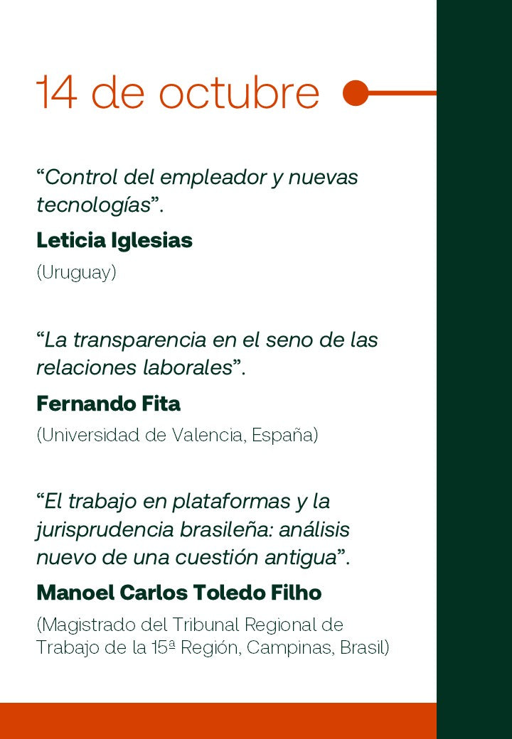 Curso de Posgrado. Perfeccionamiento y Actualización en Derecho del Trabajo y Derecho Procesal Laboral