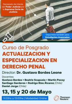 Curso de Posgrado ACTUALIZACION Y ESPECIALIZACION EN DERECHO PENAL